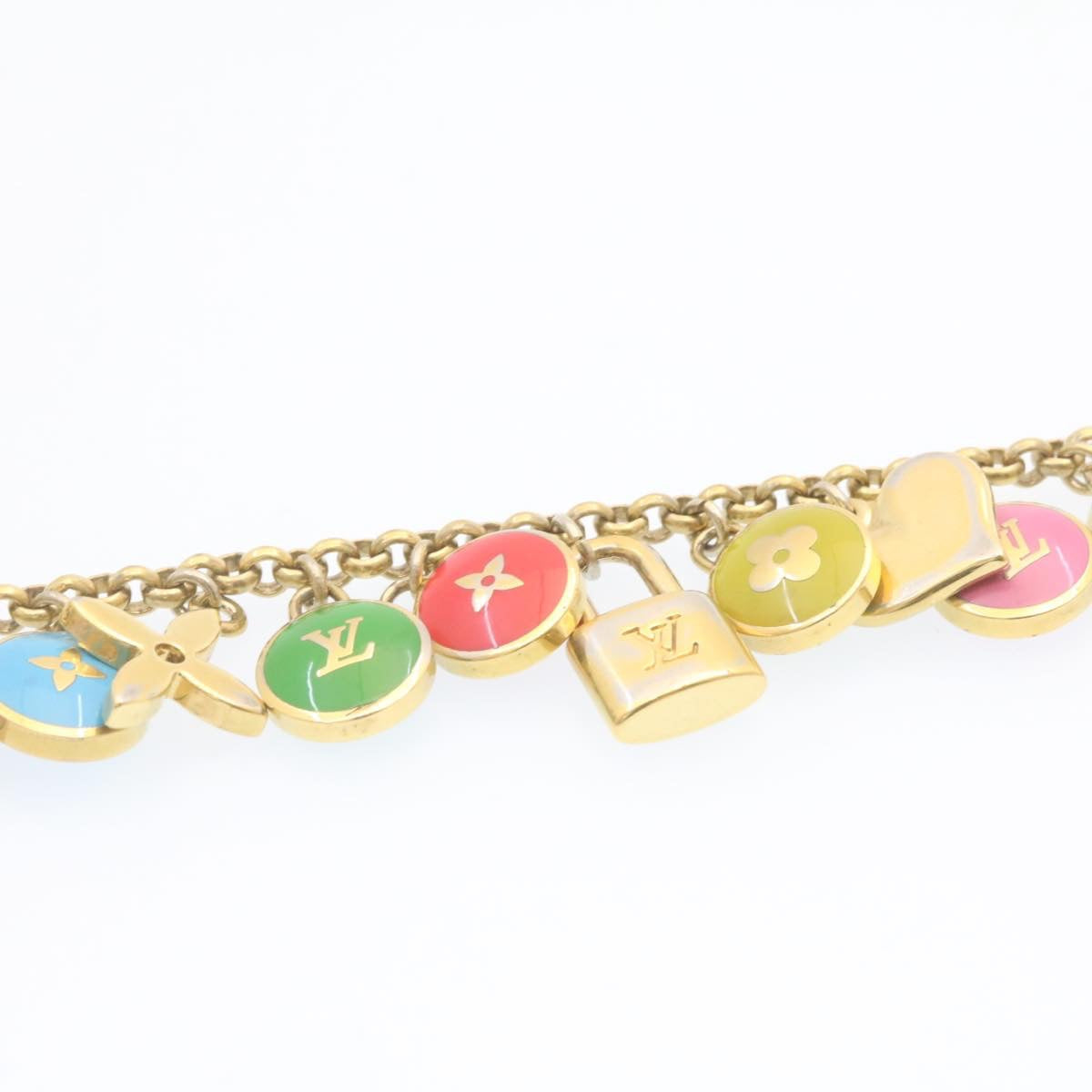 LOUIS VUITTON Porte Cles Chainne Pastille Bag Charm Multicolor M65386 Auth q049