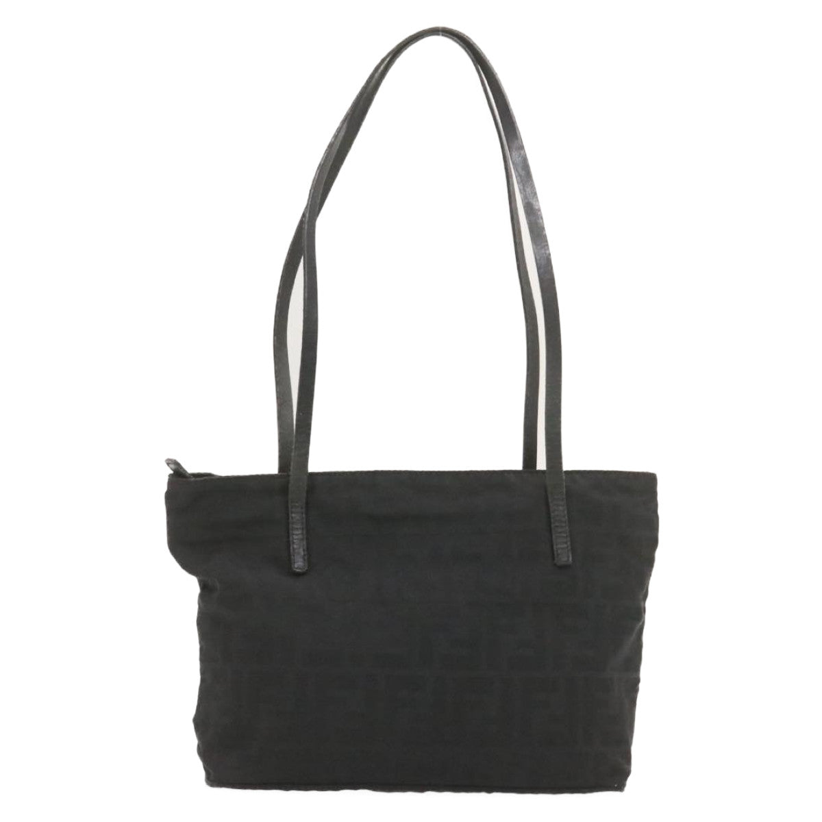 FENDI Zucca Canvas Tote Bag Black Auth rd1651