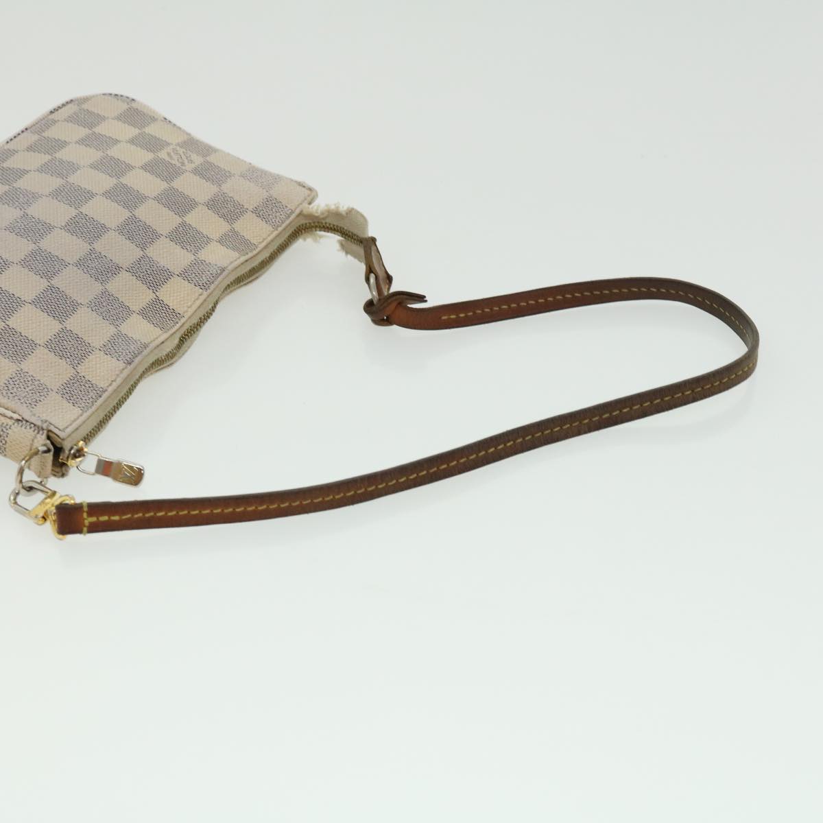 LOUIS VUITTON Damier Azur Pochette Accessoires Pouch N51986 LV Auth rd2953