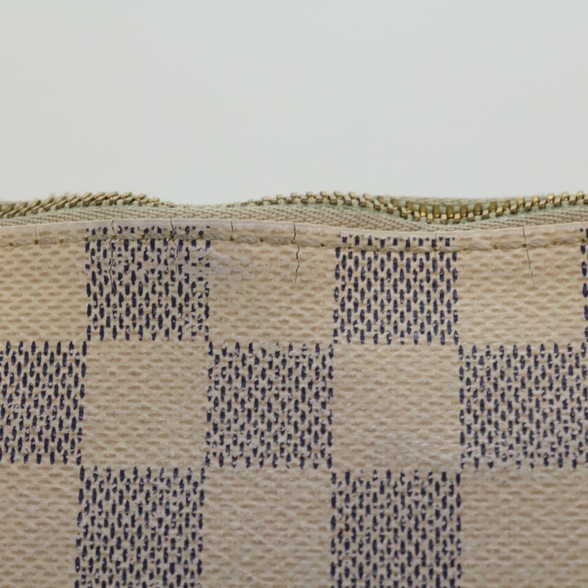 LOUIS VUITTON Damier Azur Pochette Accessoires Pouch N51986 LV Auth rd2953