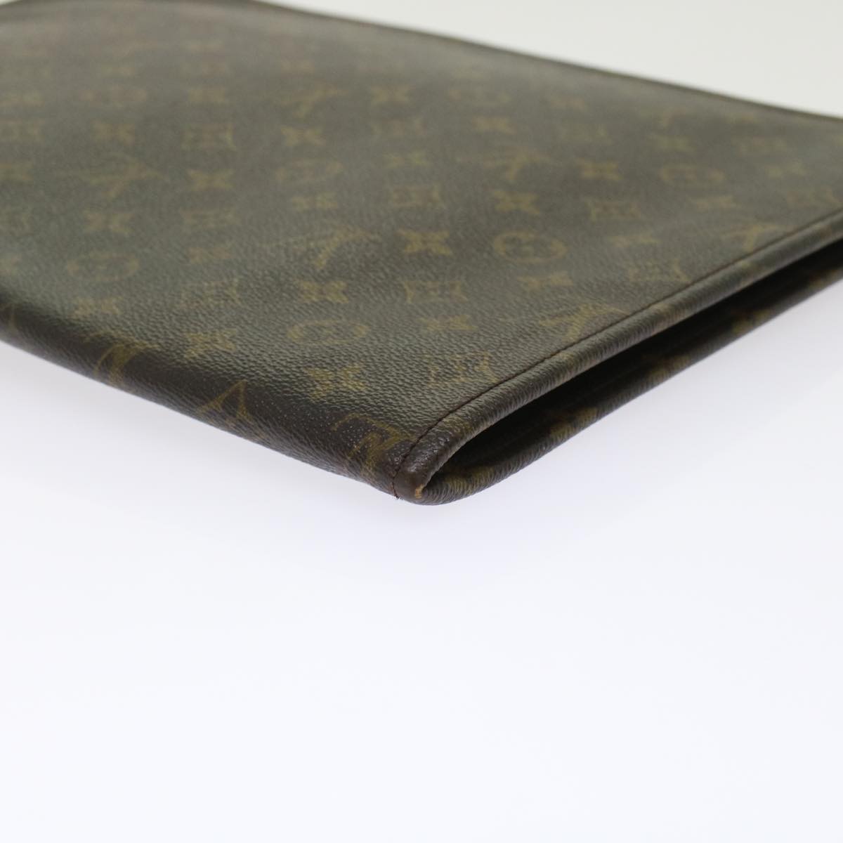 LOUIS VUITTON Monogram Poche Document Briefcase M53400 LV Auth rd5557