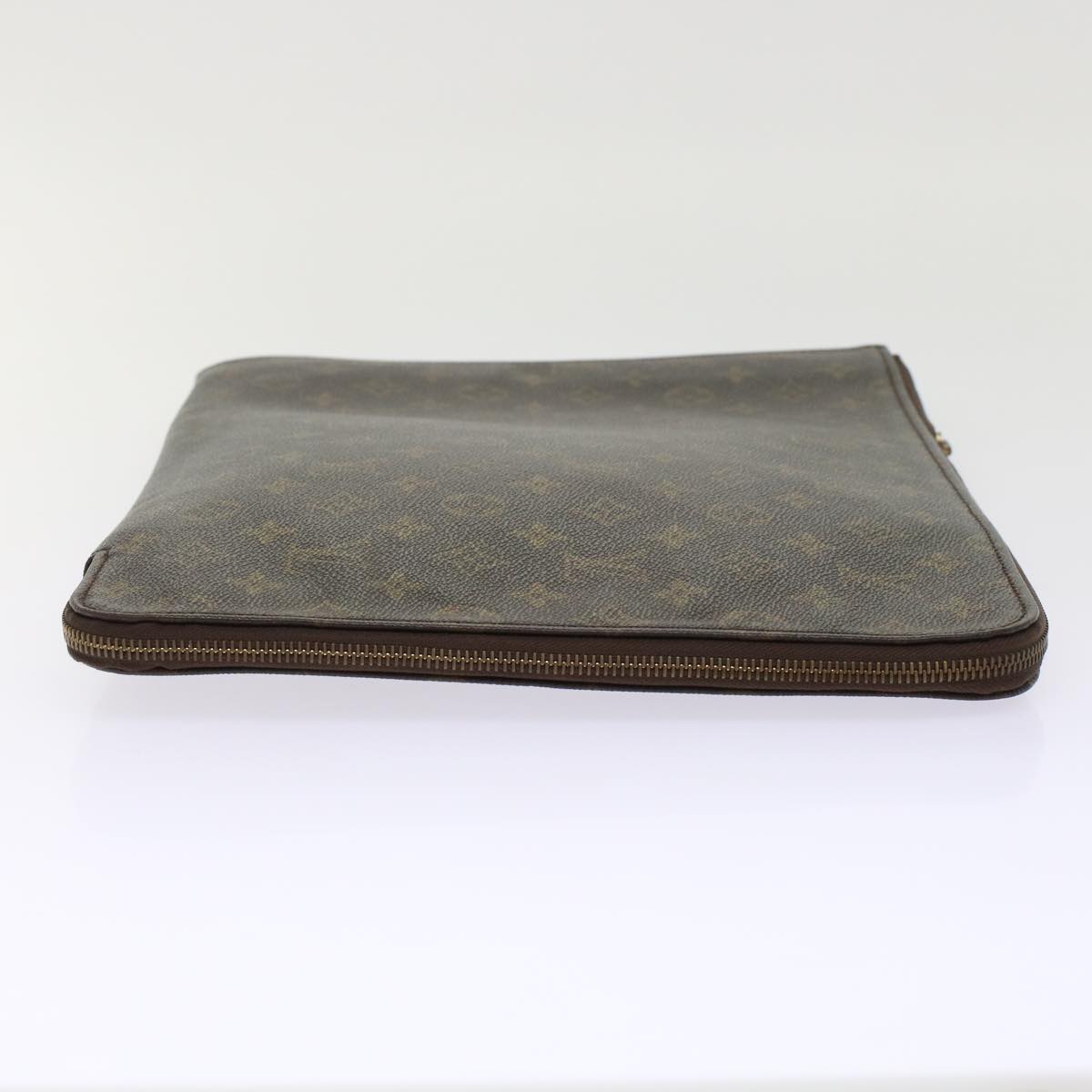 LOUIS VUITTON Monogram Poche Document Briefcase M53400 LV Auth rd5557