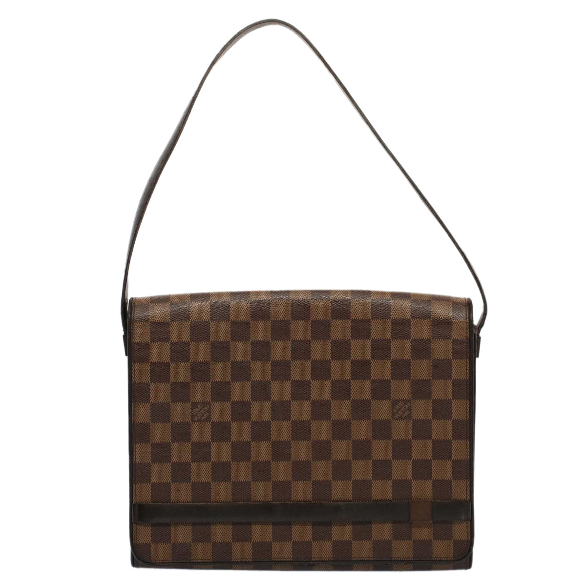 LOUIS VUITTON Damier Ebene Tribeca Carre Shoulder Bag N51161 LV Auth rd5855