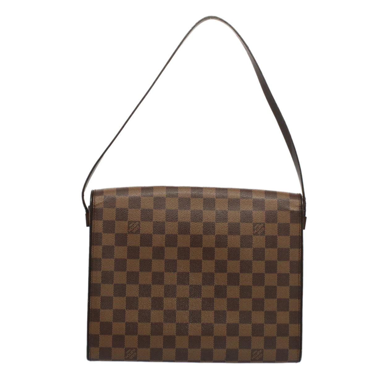 LOUIS VUITTON Damier Ebene Tribeca Carre Shoulder Bag N51161 LV Auth rd5855