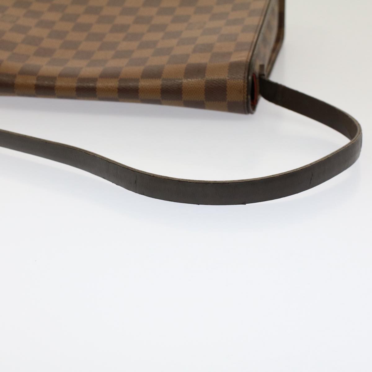 LOUIS VUITTON Damier Ebene Tribeca Carre Shoulder Bag N51161 LV Auth rd5855