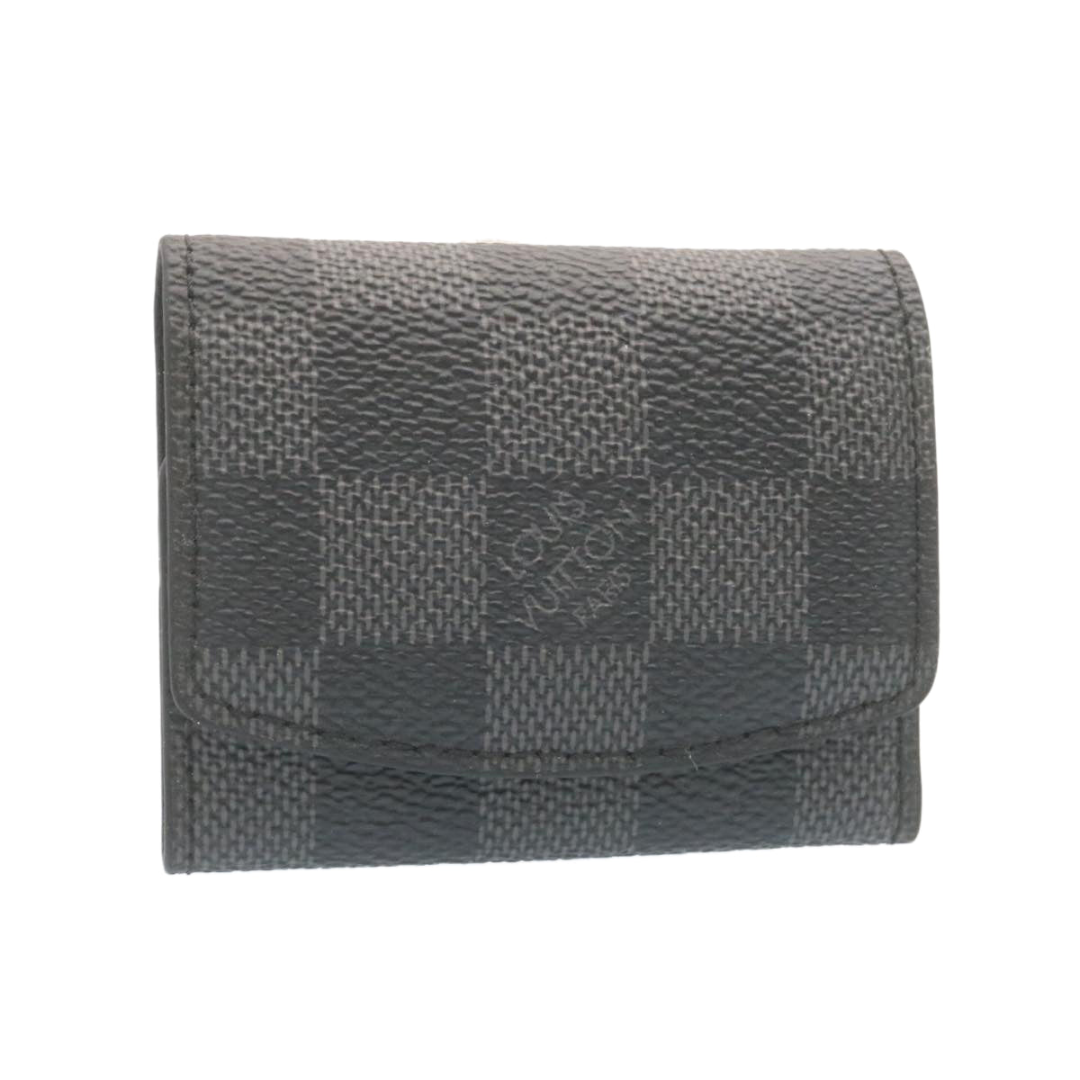 LOUIS VUITTON Damier Graphite Cuff Case LV Auth ro153