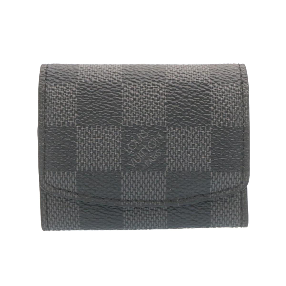 LOUIS VUITTON Damier Graphite Cuff Case LV Auth ro153