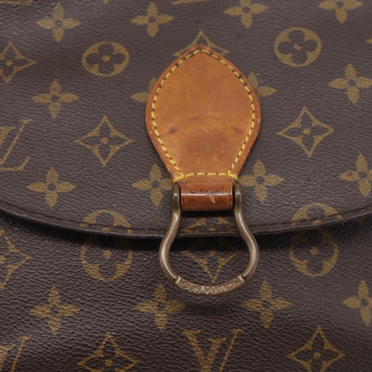 LOUIS VUITTON Monogram Saint Cloud GM Shoulder Bag M51242 LV Auth RV009