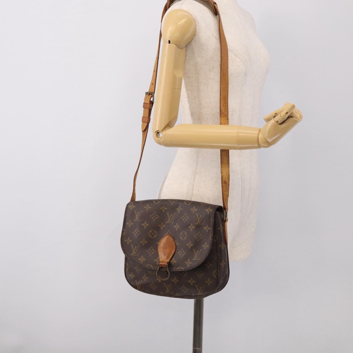 LOUIS VUITTON Monogram Saint Cloud GM Shoulder Bag M51242 LV Auth RV009