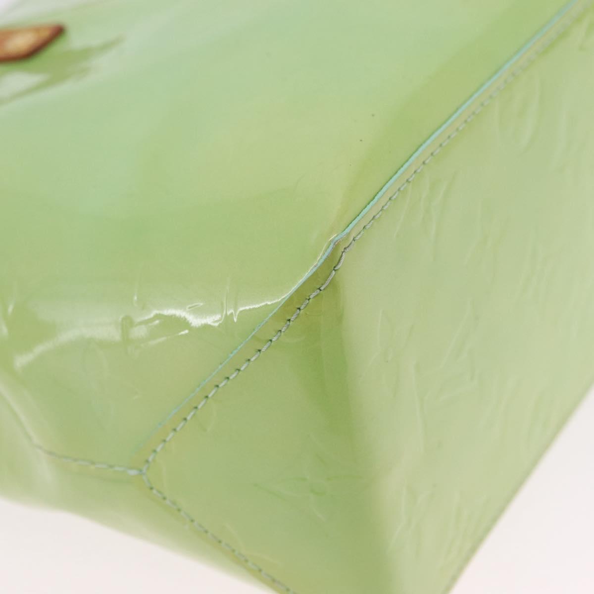 LOUIS VUITTON Monogram Vernis Reade PM Hand Bag Peppermint M91307 LV Auth RV012