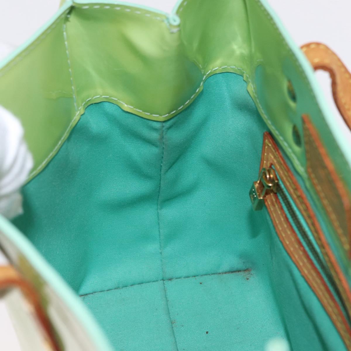 LOUIS VUITTON Monogram Vernis Reade PM Hand Bag Peppermint M91307 LV Auth RV012