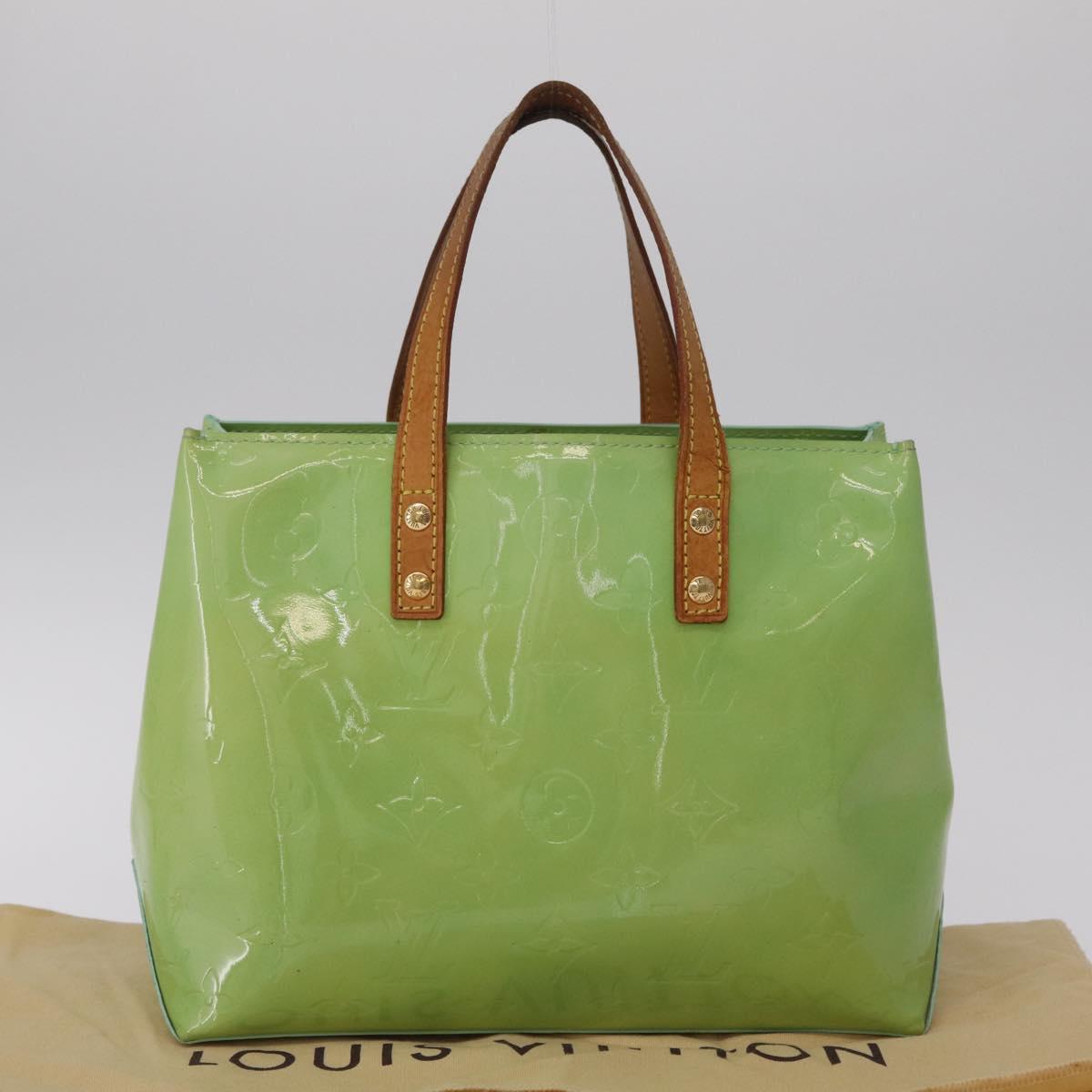 LOUIS VUITTON Monogram Vernis Reade PM Hand Bag Peppermint M91307 LV Auth RV012