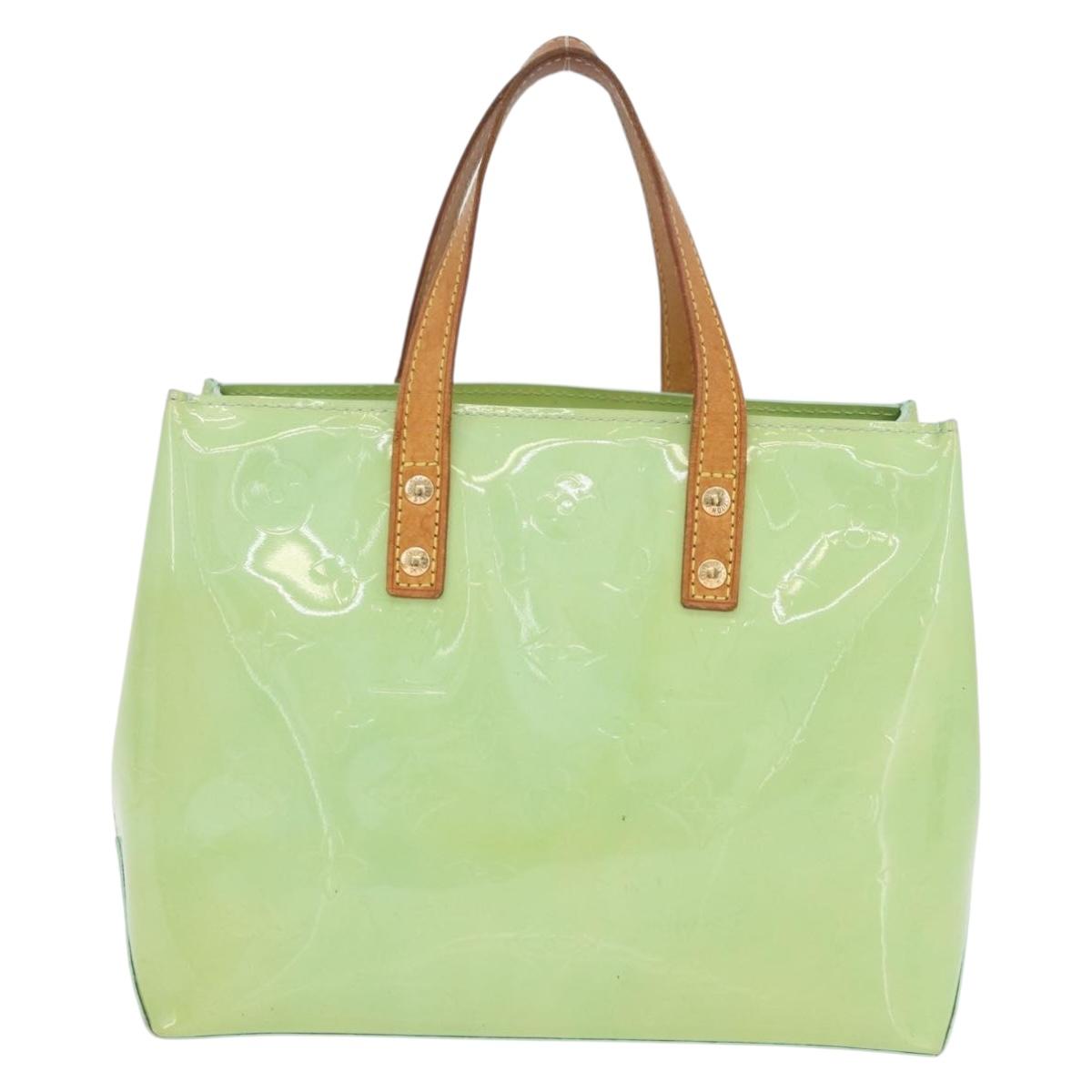 LOUIS VUITTON Monogram Vernis Reade PM Hand Bag Peppermint M91307 LV Auth RV012