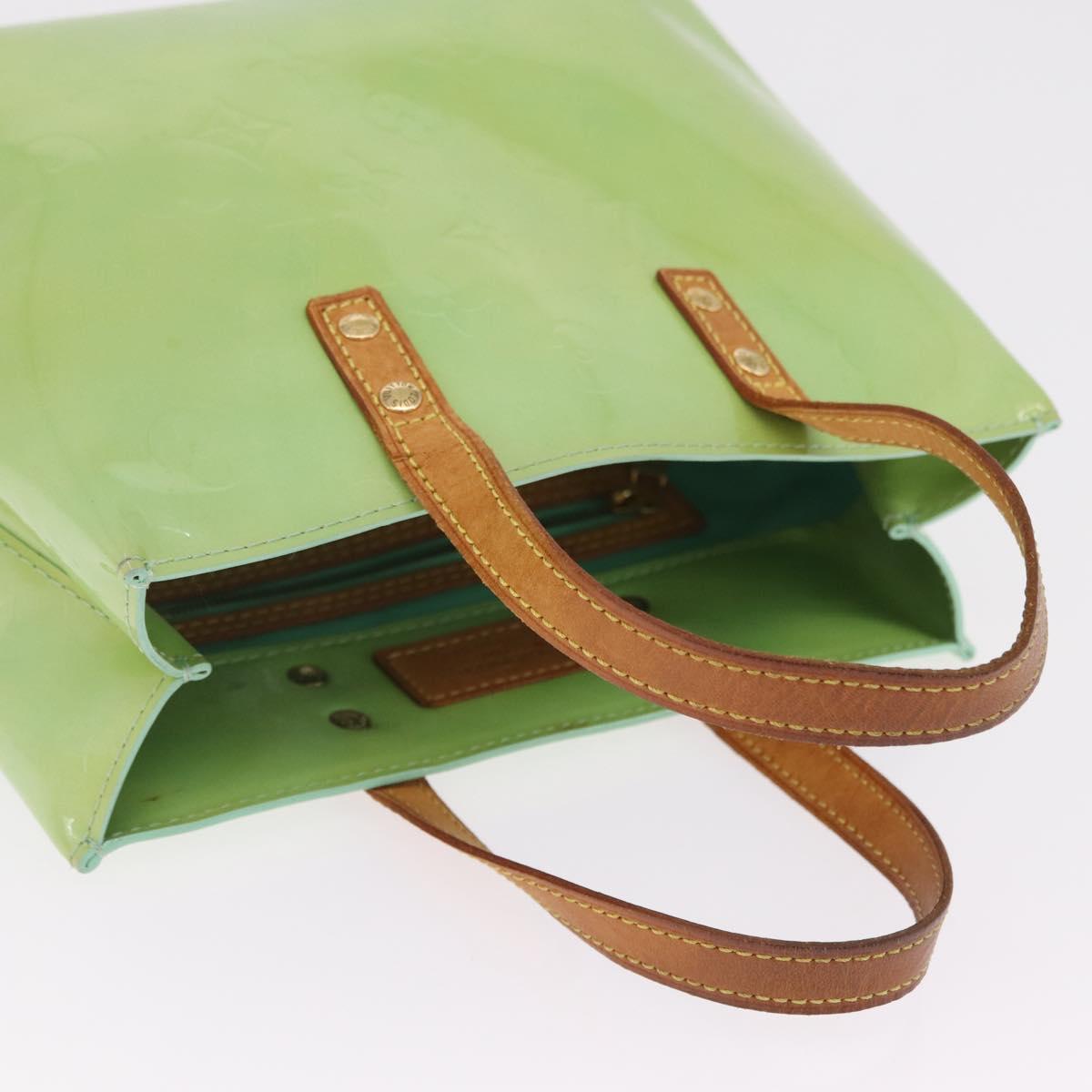 LOUIS VUITTON Monogram Vernis Reade PM Hand Bag Peppermint M91307 LV Auth RV012