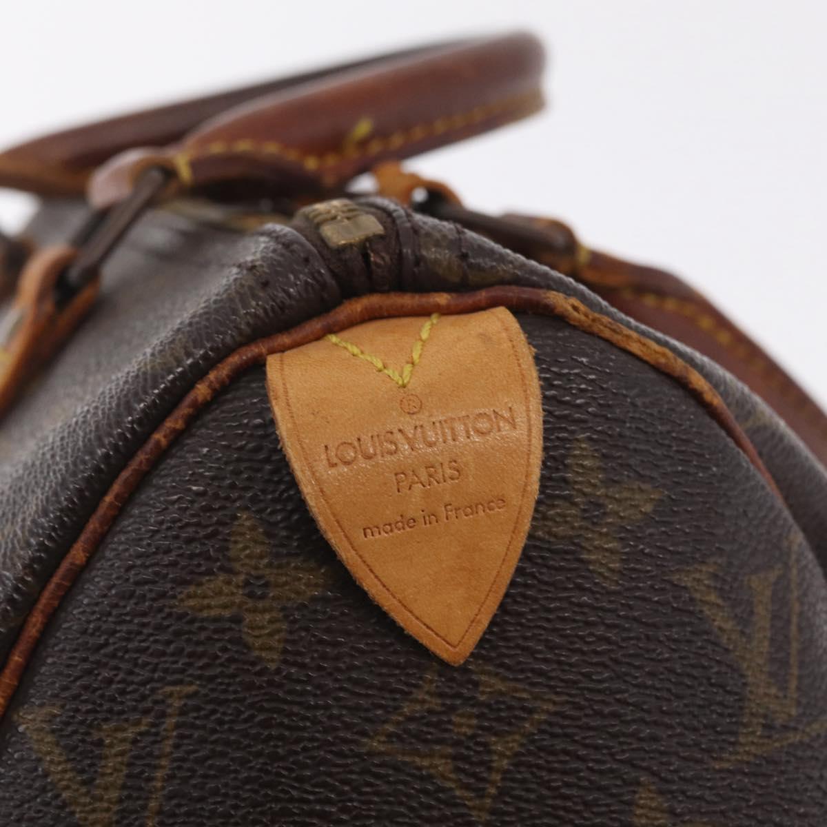 LOUIS VUITTON Monogram Speedy 25 Hand Bag M41528 LV Auth RV014