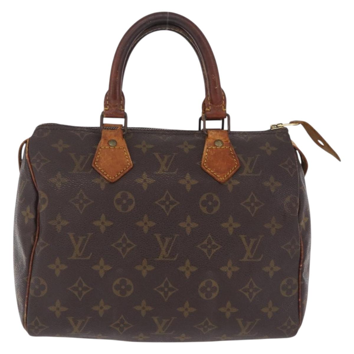 LOUIS VUITTON Monogram Speedy 25 Hand Bag M41528 LV Auth RV014