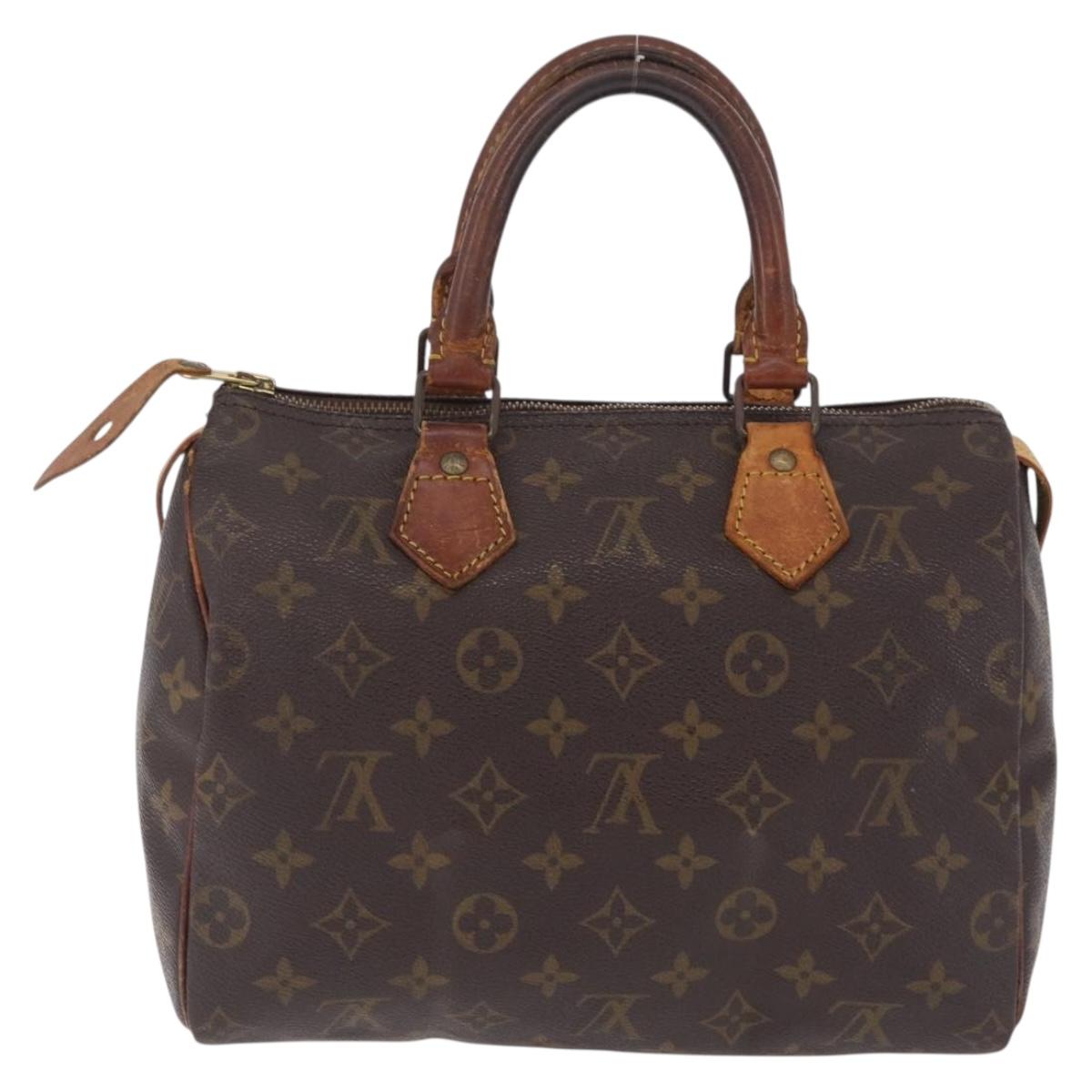 LOUIS VUITTON Monogram Speedy 25 Hand Bag M41528 LV Auth RV014