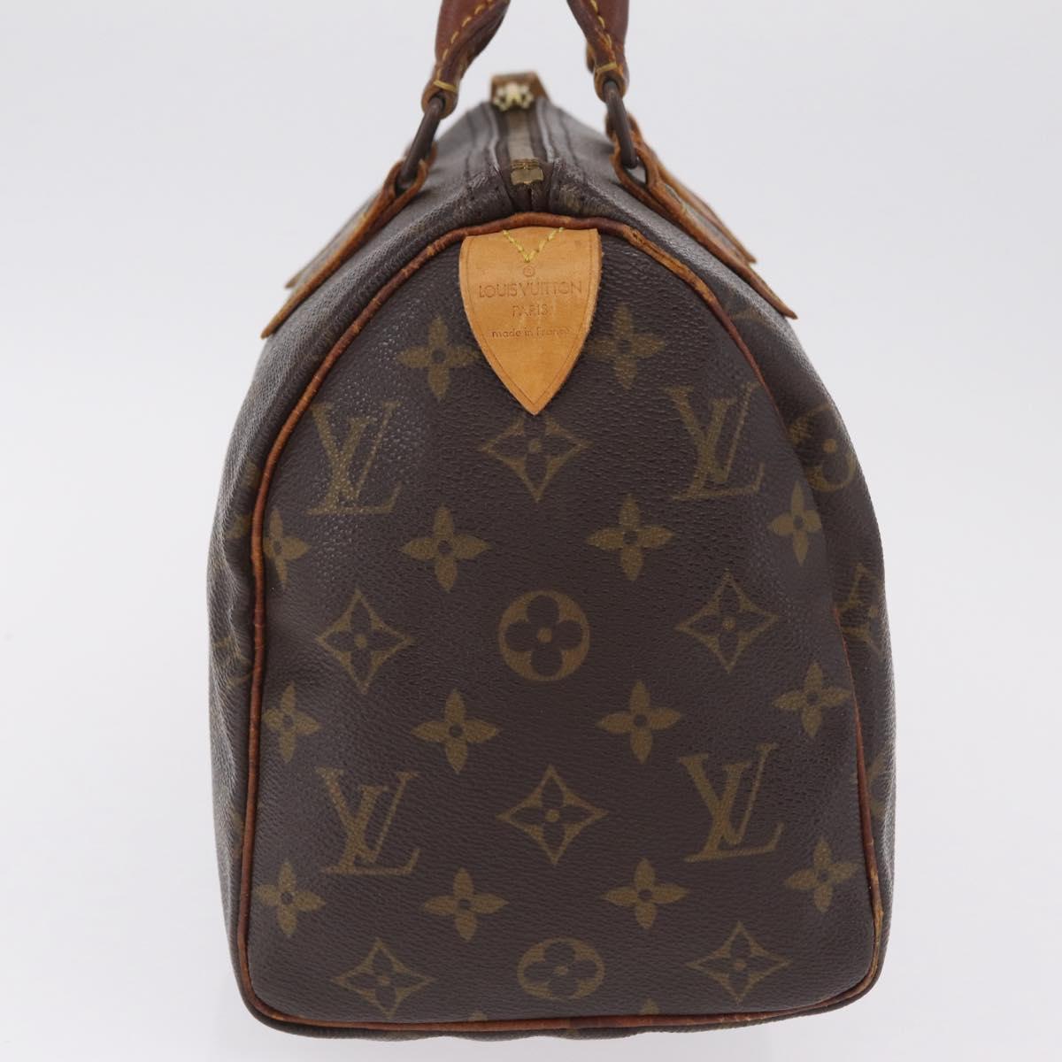 LOUIS VUITTON Monogram Speedy 25 Hand Bag M41528 LV Auth RV014