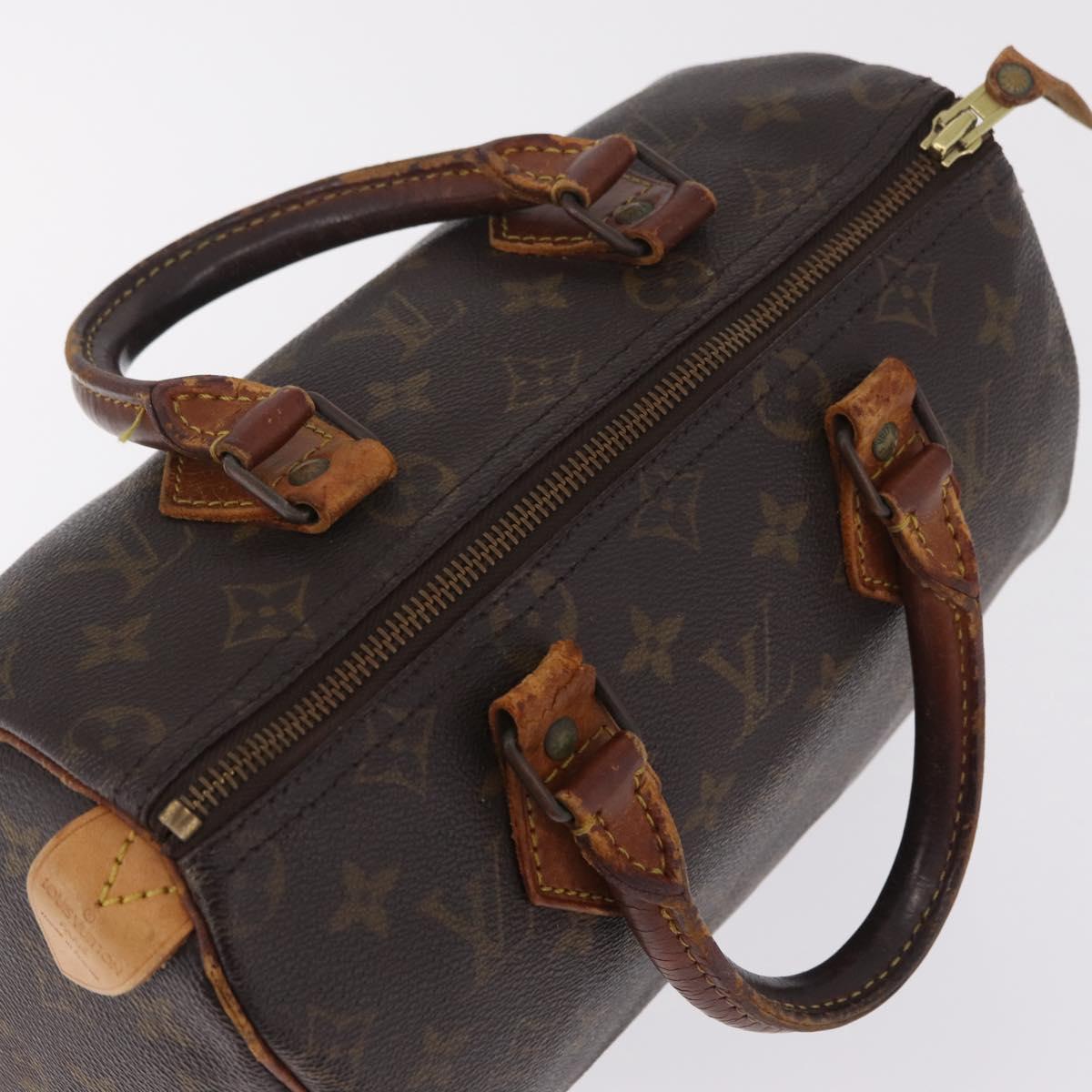 LOUIS VUITTON Monogram Speedy 25 Hand Bag M41528 LV Auth RV014