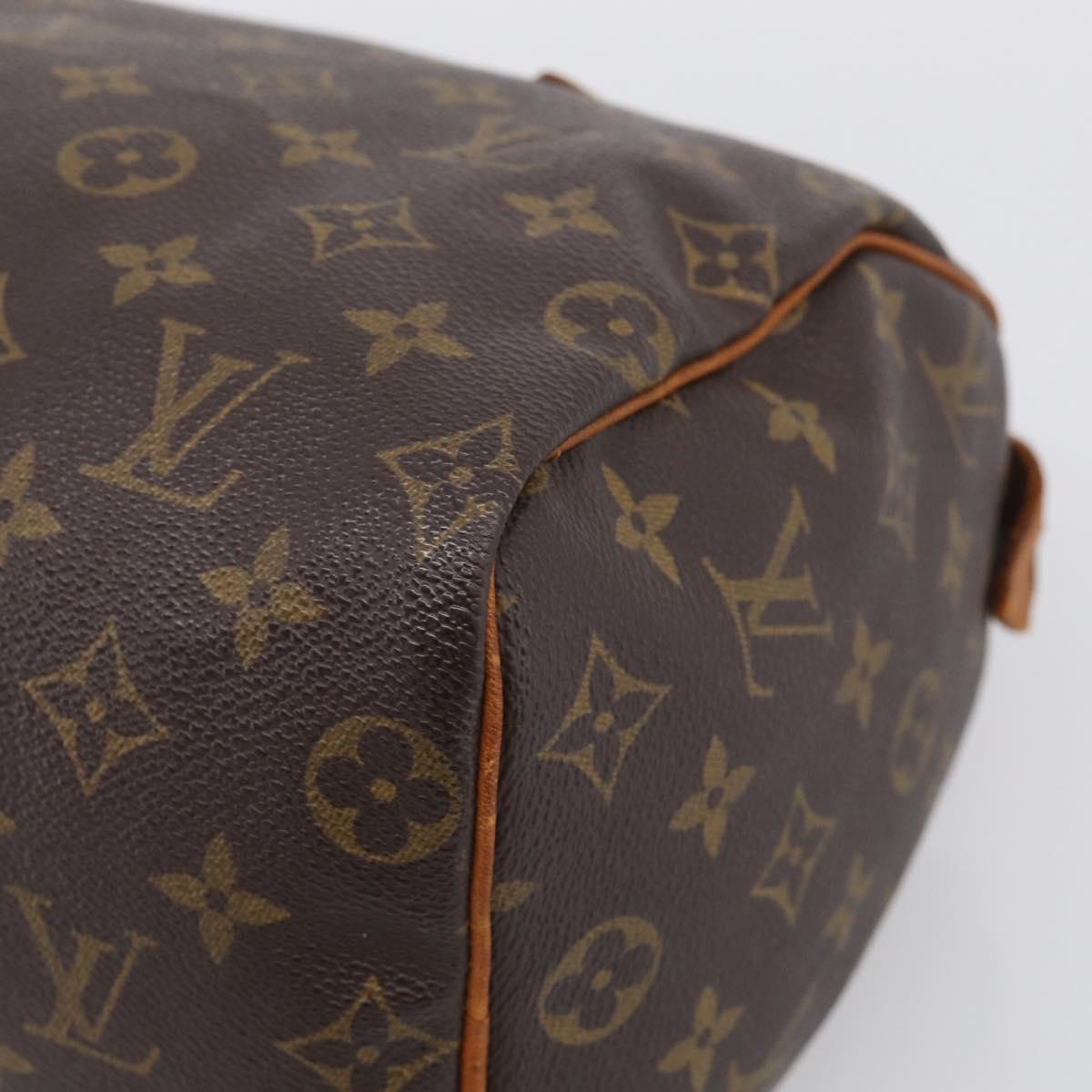 LOUIS VUITTON Monogram Speedy 25 Hand Bag M41528 LV Auth RV015