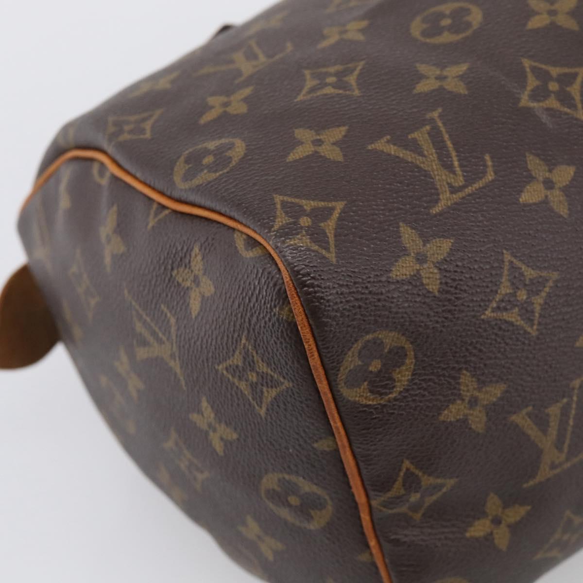 LOUIS VUITTON Monogram Speedy 25 Hand Bag M41528 LV Auth RV015