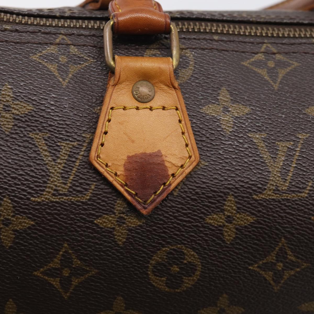 LOUIS VUITTON Monogram Speedy 25 Hand Bag M41528 LV Auth RV015