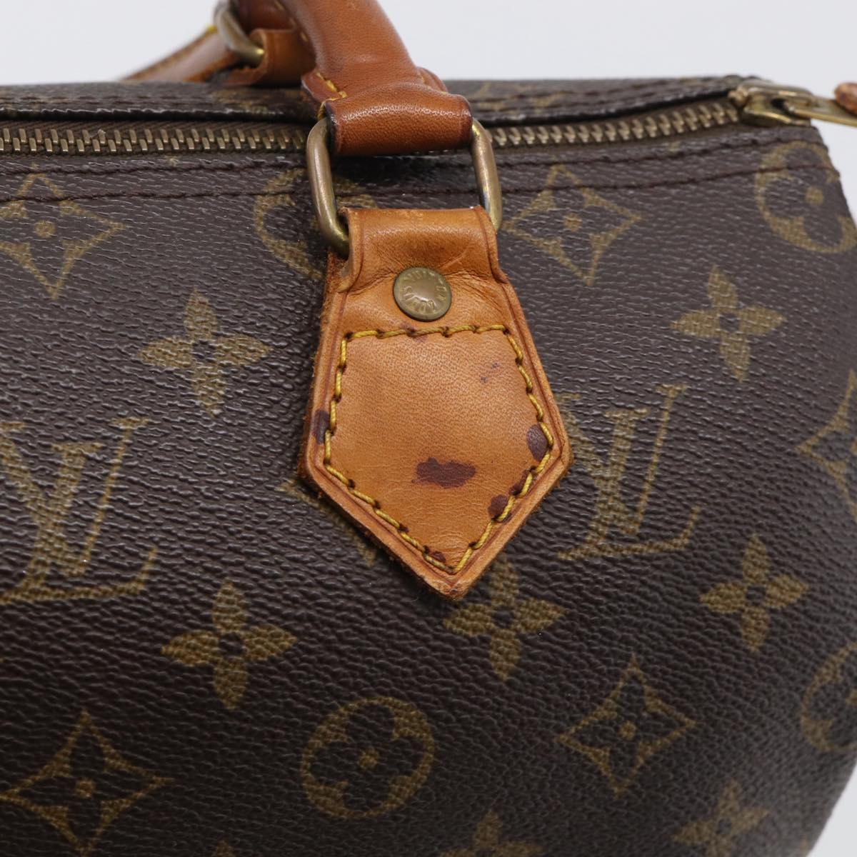 LOUIS VUITTON Monogram Speedy 25 Hand Bag M41528 LV Auth RV015
