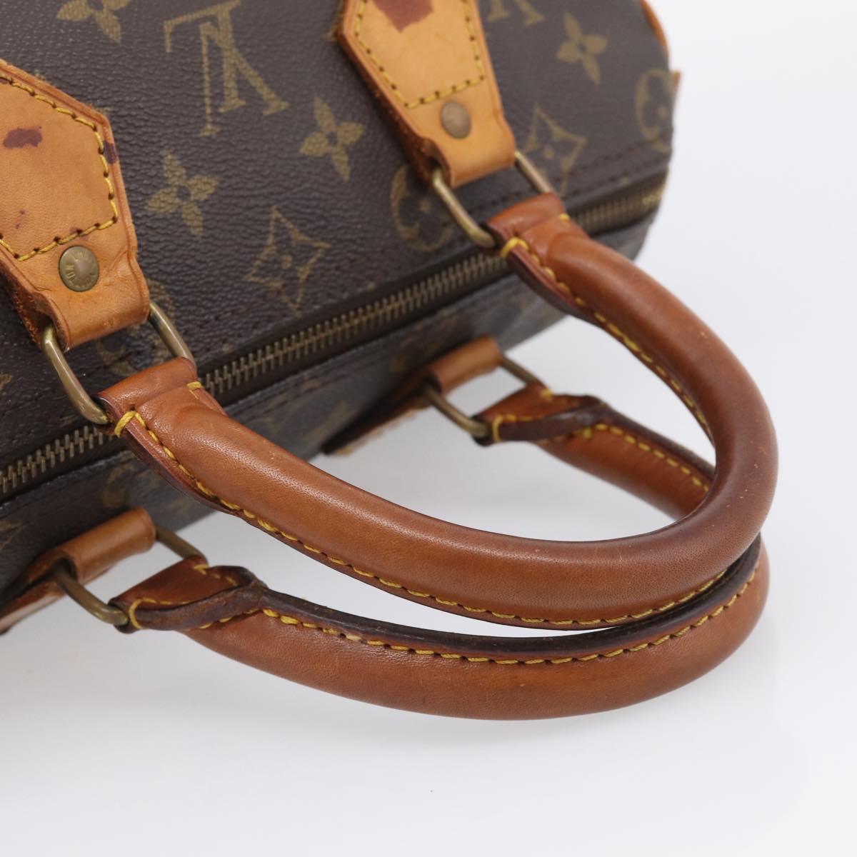 LOUIS VUITTON Monogram Speedy 25 Hand Bag M41528 LV Auth RV015