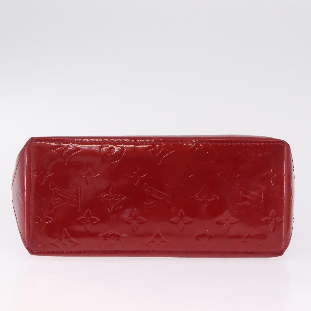 LOUIS VUITTON Monogram Vernis Reade PM Bag Pomme D'amour M91990 LV Auth RV016