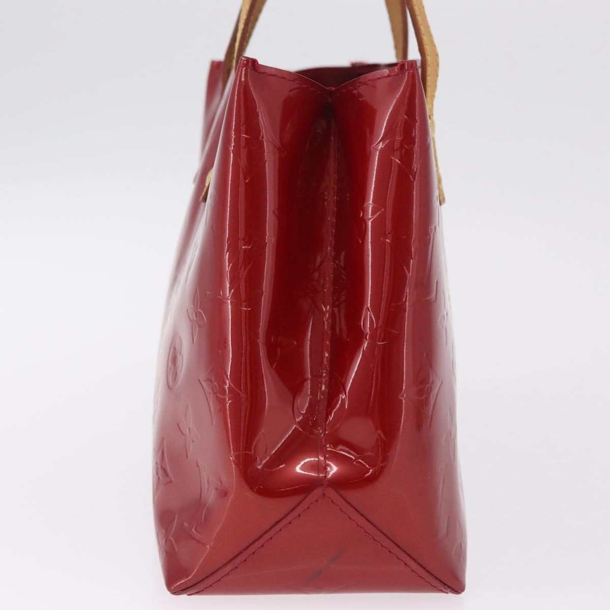 LOUIS VUITTON Monogram Vernis Reade PM Bag Pomme D'amour M91990 LV Auth RV016