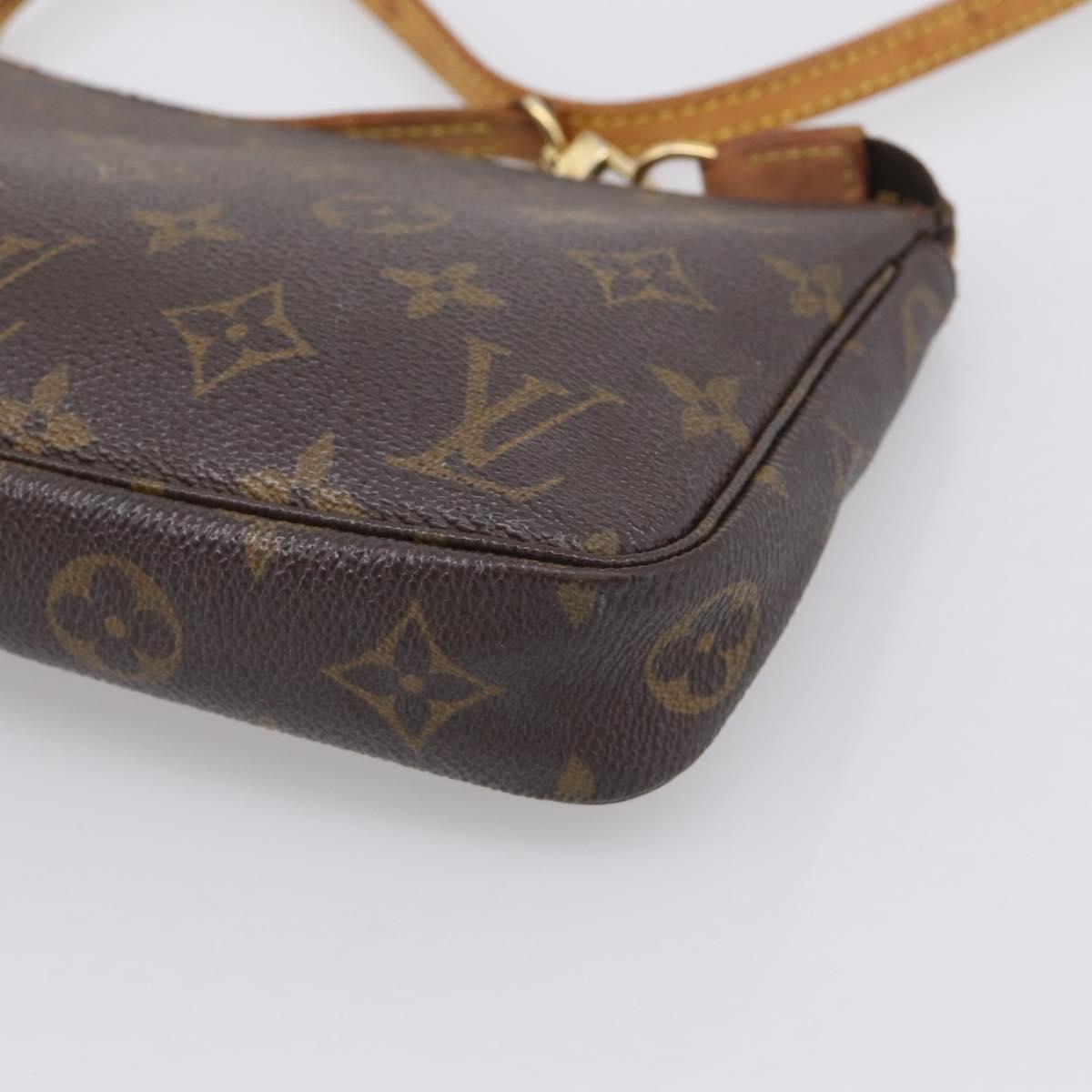 LOUIS VUITTON Monogram Pochette Accessoires Pouch M51980 LV Auth RV027