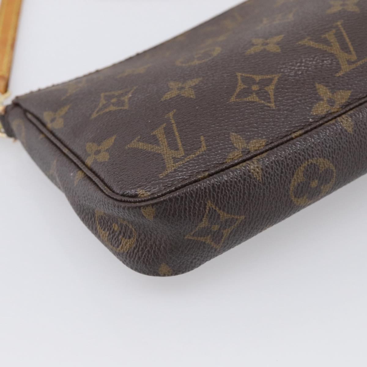 LOUIS VUITTON Monogram Pochette Accessoires Pouch M51980 LV Auth RV027