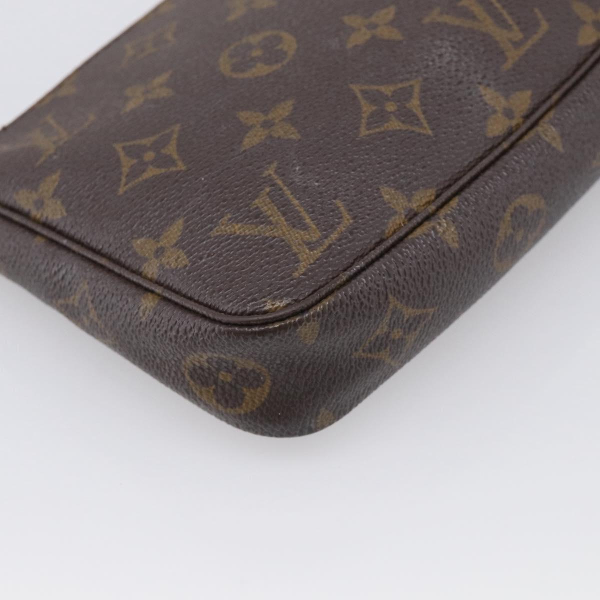 LOUIS VUITTON Monogram Pochette Accessoires Pouch M51980 LV Auth RV027