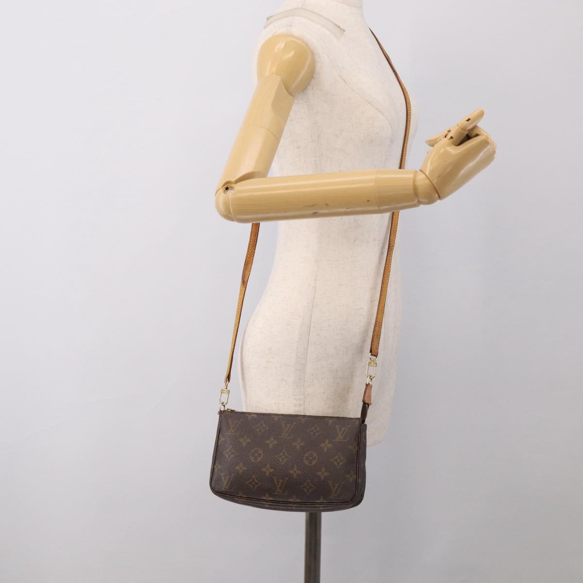 LOUIS VUITTON Monogram Pochette Accessoires Pouch M51980 LV Auth RV027
