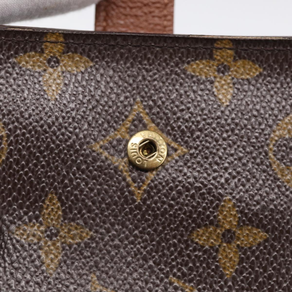 LOUIS VUITTON Monogram Compact Zip Wallet M61667 LV Auth RV047