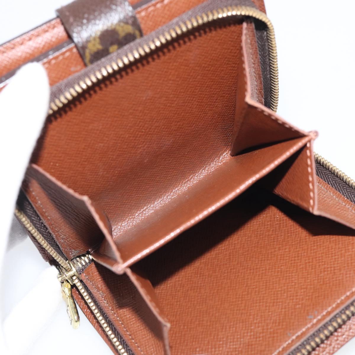 LOUIS VUITTON Monogram Compact Zip Wallet M61667 LV Auth RV047