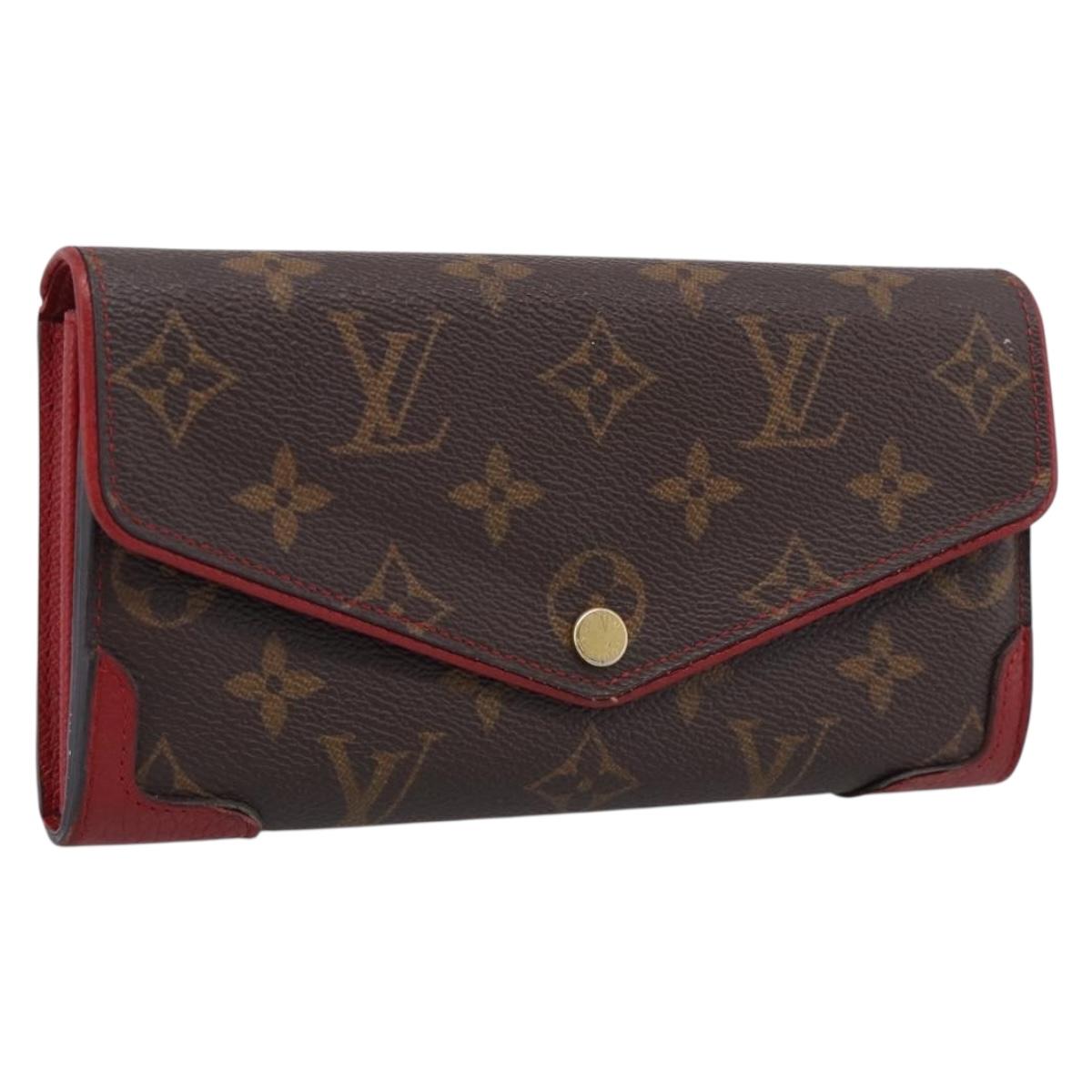 LOUIS VUITTON Monogram Retiro Portefeuille Sarah Wallet M61184 LV Auth RV048