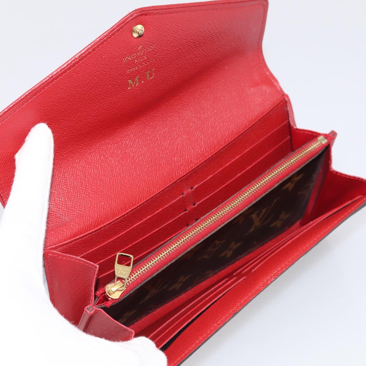 LOUIS VUITTON Monogram Retiro Portefeuille Sarah Wallet M61184 LV Auth RV048