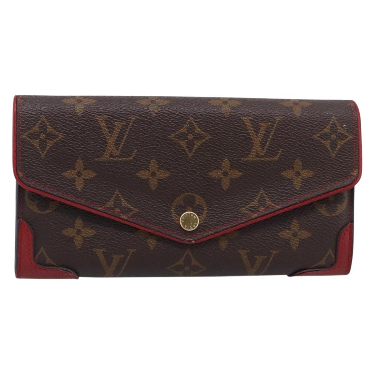 LOUIS VUITTON Monogram Retiro Portefeuille Sarah Wallet M61184 LV Auth RV048