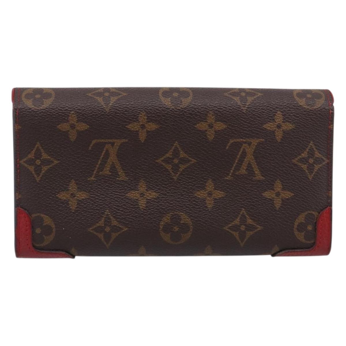 LOUIS VUITTON Monogram Retiro Portefeuille Sarah Wallet M61184 LV Auth RV048