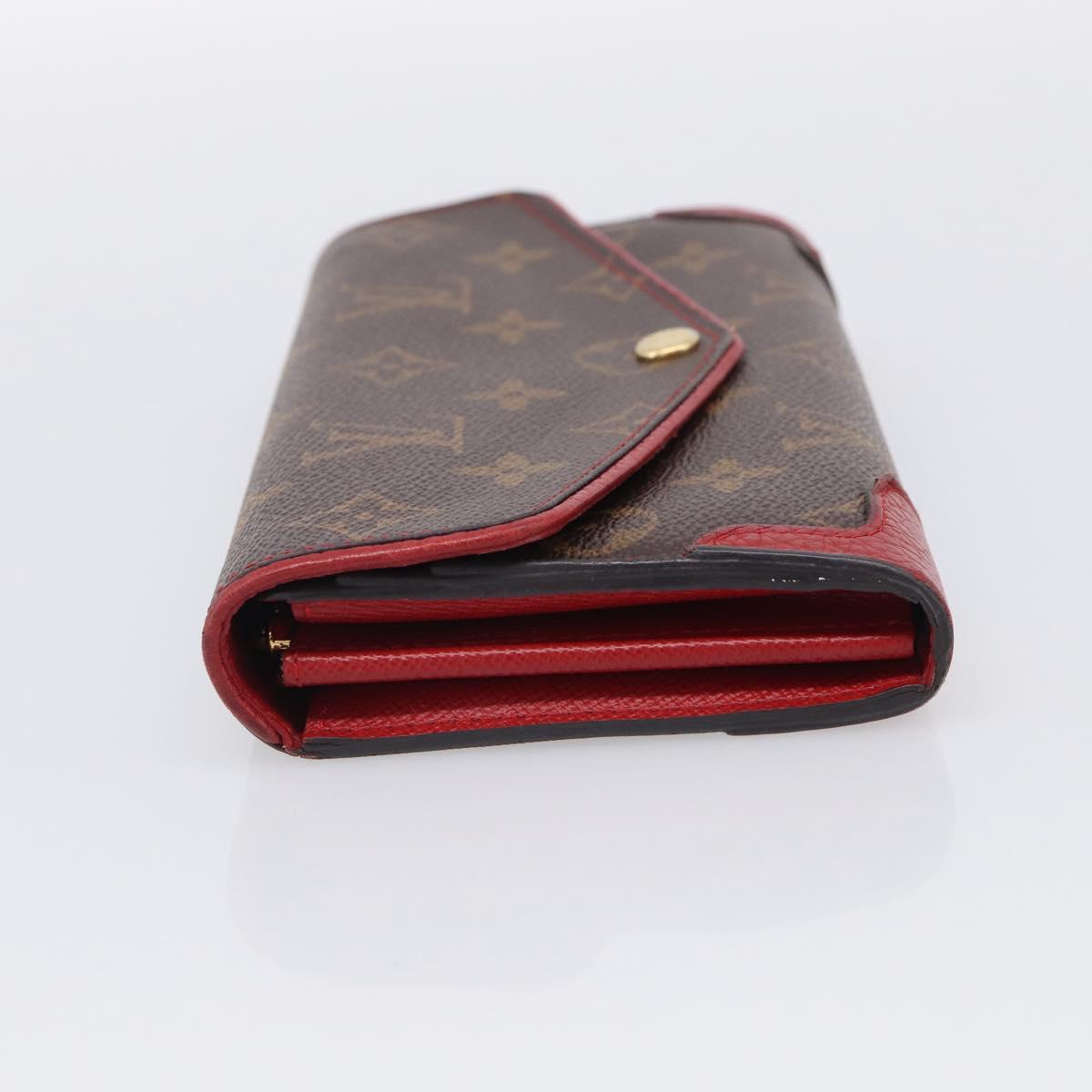 LOUIS VUITTON Monogram Retiro Portefeuille Sarah Wallet M61184 LV Auth RV048