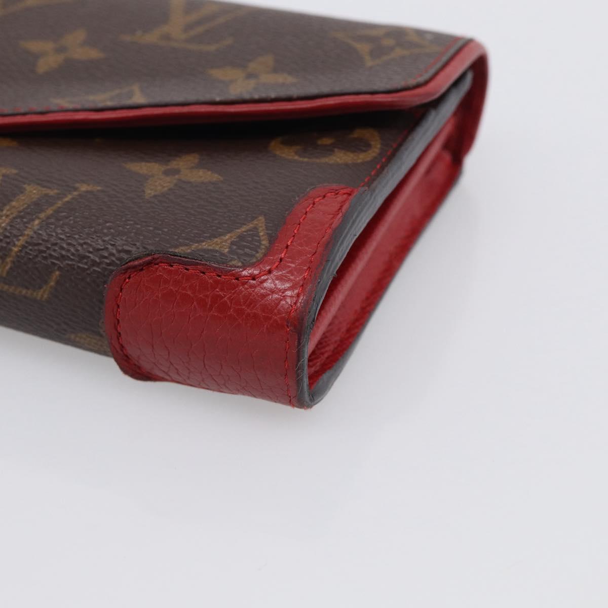LOUIS VUITTON Monogram Retiro Portefeuille Sarah Wallet M61184 LV Auth RV048