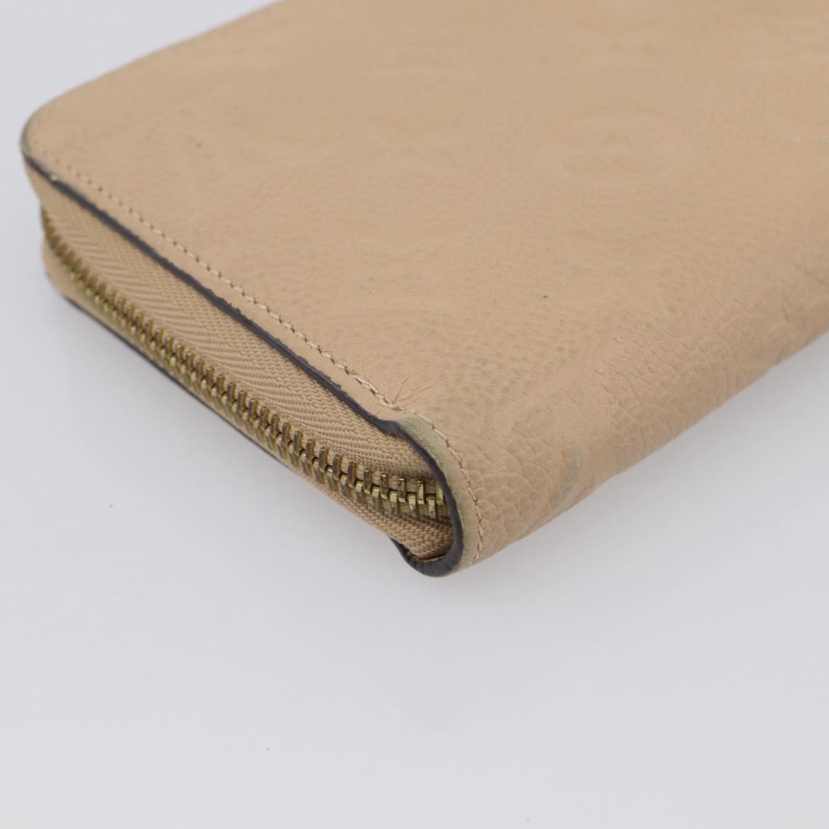 LOUIS VUITTON Monogram Empreinte Zippy Wallet Tour Rrail M69034 LV Auth RV049