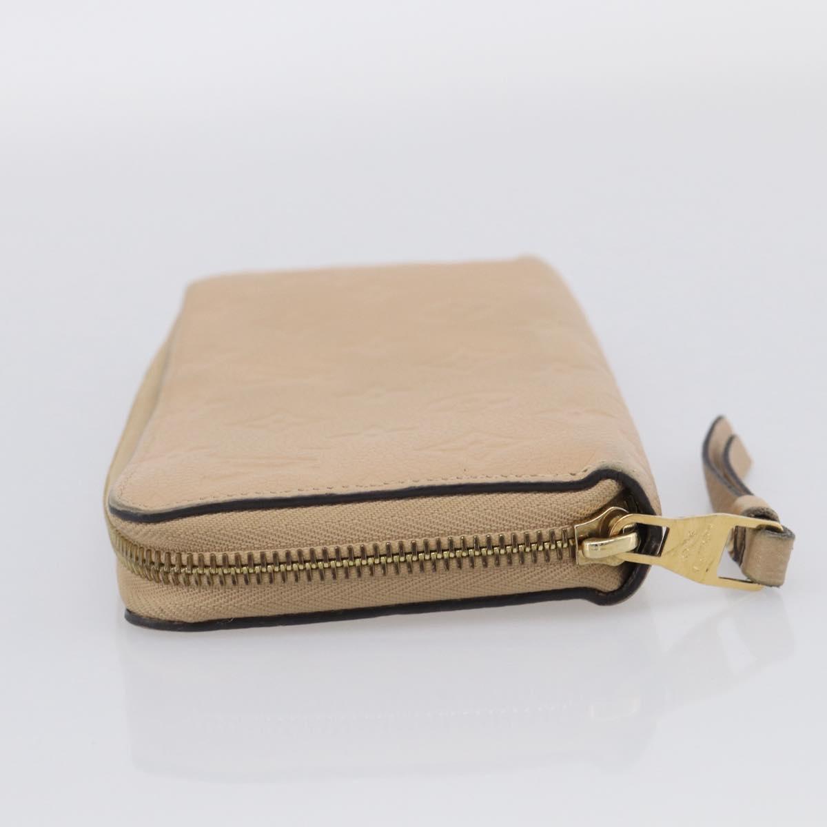 LOUIS VUITTON Monogram Empreinte Zippy Wallet Tour Rrail M69034 LV Auth RV049