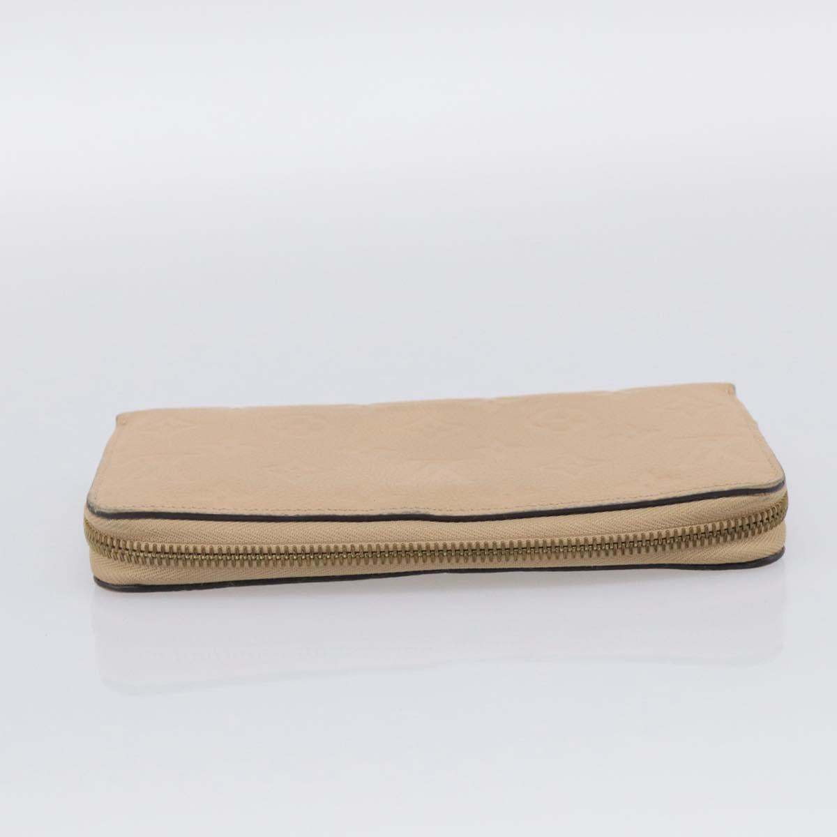 LOUIS VUITTON Monogram Empreinte Zippy Wallet Tour Rrail M69034 LV Auth RV049