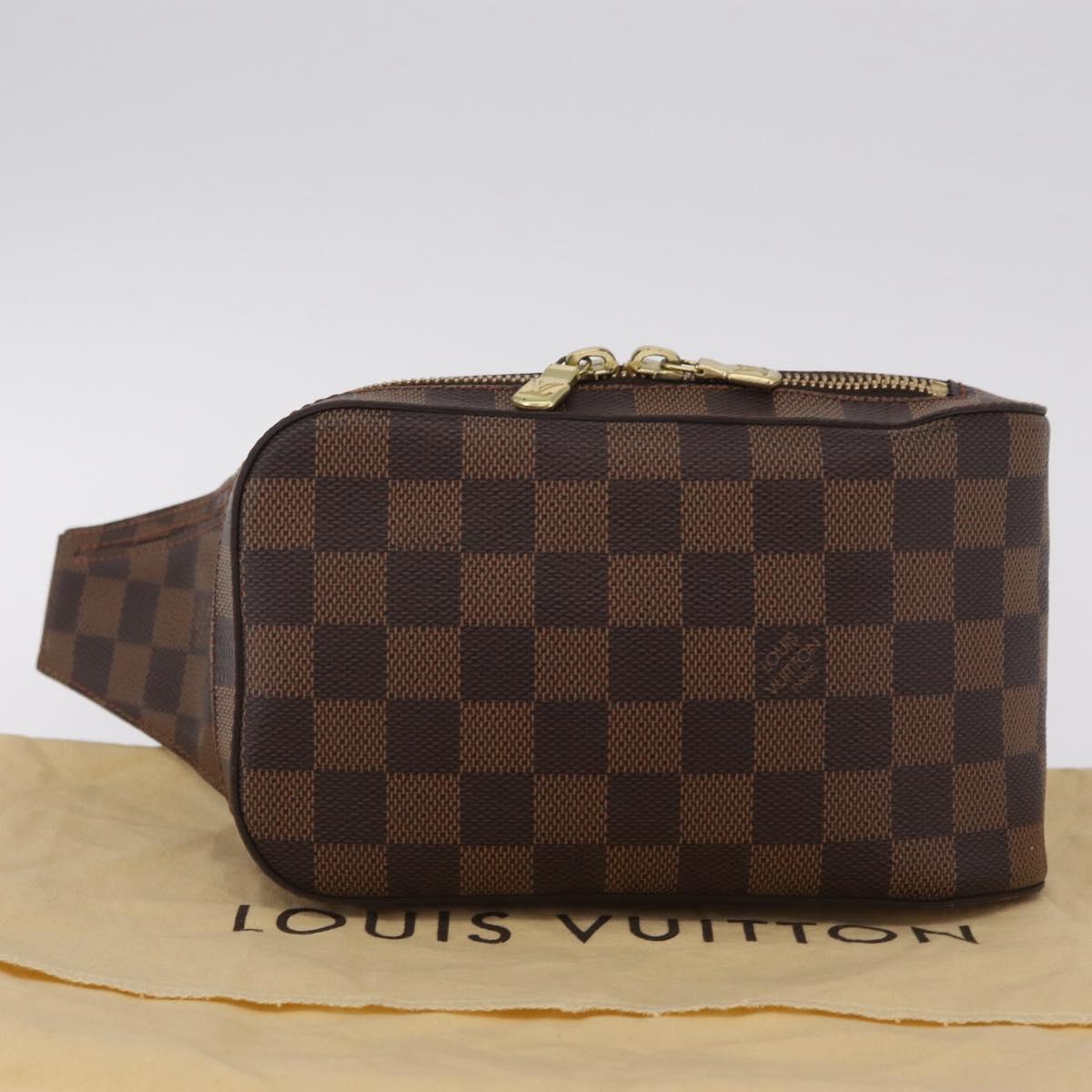 LOUIS VUITTON Damier Ebene Geronimos Shoulder Bag N51994 LV Auth RV051V