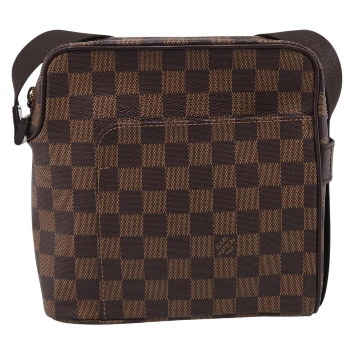 LOUIS VUITTON Damier Ebene Olaf PM Shoulder Bag N41442 LV Auth RV052V