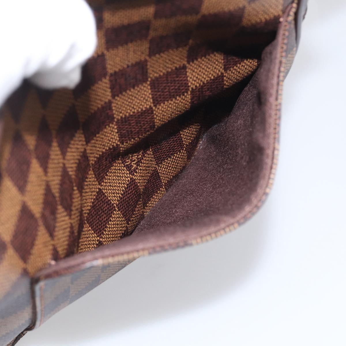LOUIS VUITTON Damier Ebene Olaf PM Shoulder Bag N41442 LV Auth RV052V