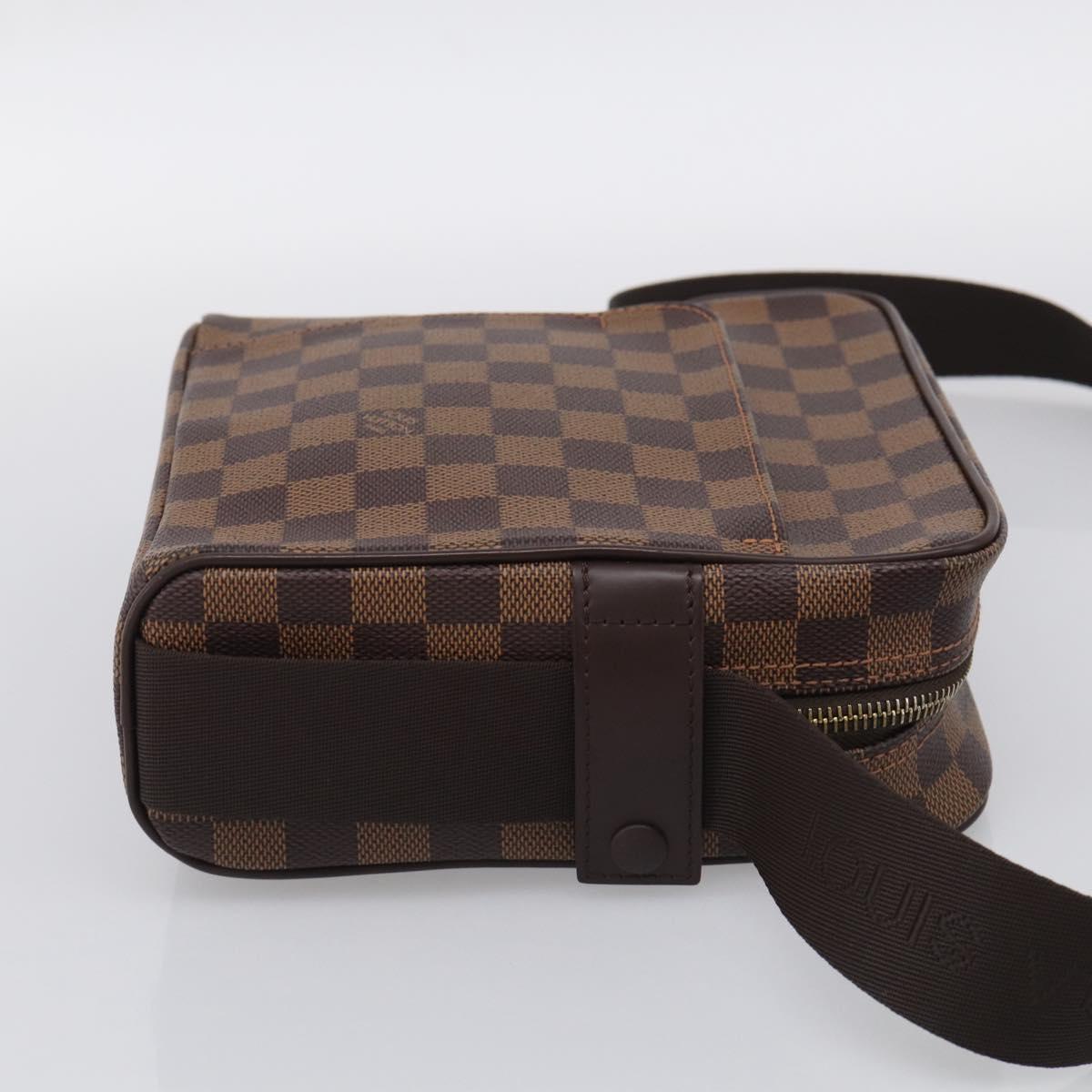 LOUIS VUITTON Damier Ebene Olaf PM Shoulder Bag N41442 LV Auth RV052V