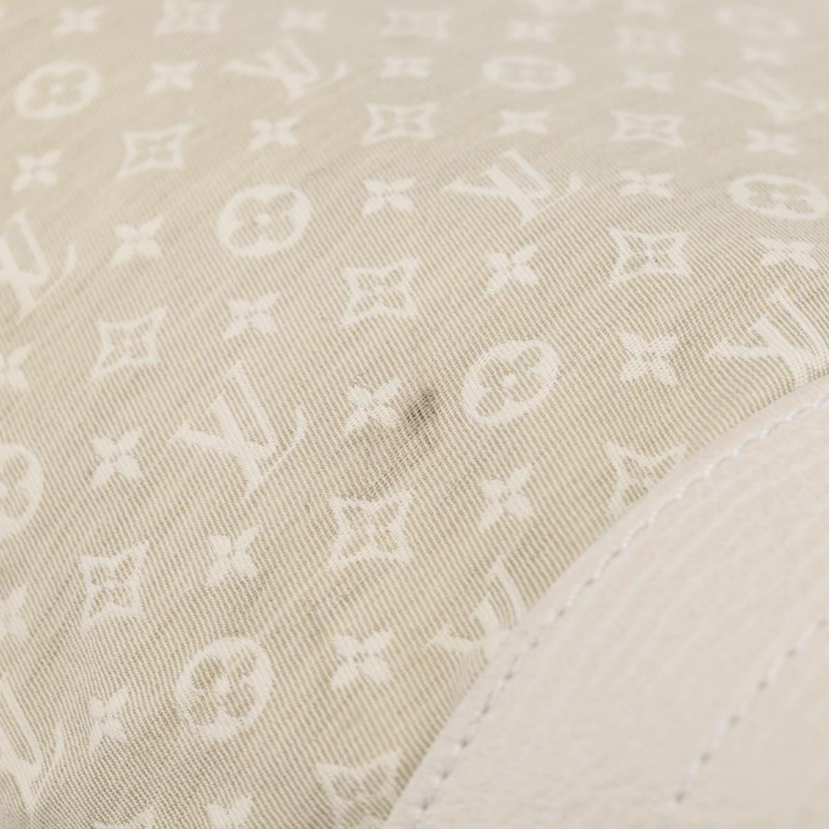 LOUIS VUITTON Monogram Mini Lin Noe Bag White Dunne M95315 LV Auth RV055V